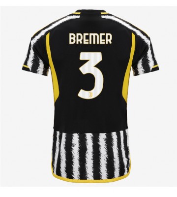 Juventus Gleison Bremer #3 Primera Equipación 2023-24 Manga Corta